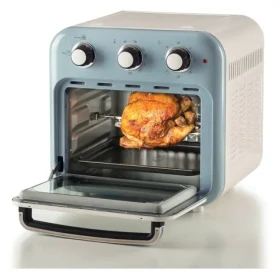 Ariete 4632BL Vintage světle modrá / Horkovzdušná fritéza 3v1 / 1400 W / 16 l / až 230°C / 60 min časovač (4632BL)