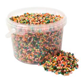 Zažehlovací korálky pastelové (Mellow pastel), 20 000 ks v kyblíku