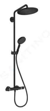 HANSGROHE - Croma Select S Sprchový set Showerpipe 280 s termostatem, matná černá 26890670