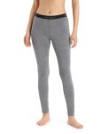 Dámské merino spodky ICEBREAKER Wmns 200 Oasis Leggings, Gritstone Heather velikost: XS