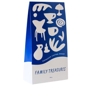 Bella Rose Výběrová káva Family Treasures Kostarika – espresso 150 g, modrá barva, papír