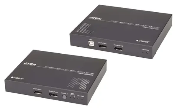 ATEN USB DisplayPort Dual View / KVM extender / HDBaseT 2.0 / 4K / dosah 100 m (CE924-AT-G)