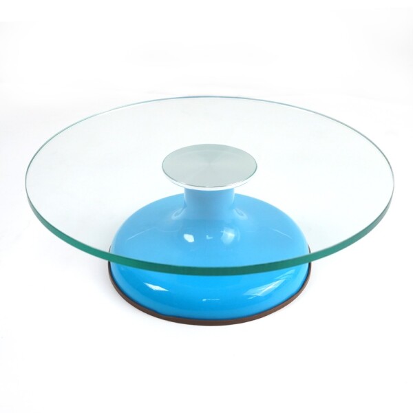 Cake star Otočný stojan skleněný modrý 30cm