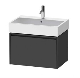 DURAVIT - Ketho.2 Umyvadlová skříňka 44x68x46 cm, 1 zásuvka, grafit mat K25076049490000