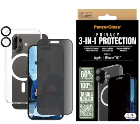 PanzerGlass 3in1 Privacy Protection Bundle iPhone 16 (5715685003431)