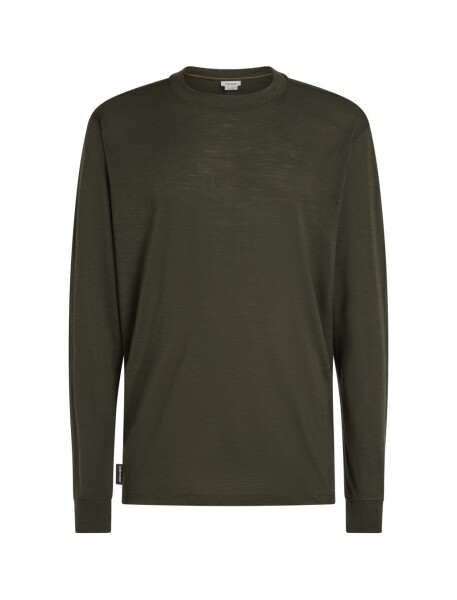 ICEBREAKER Mens Merino 150 Tech Lite LS Relaxed Tee, Dark Loden (vzorek) velikost: M