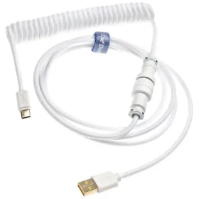 Ducky Coiled Cable - White Edition / bílá / 1.8m (DACOC2-WHT1)