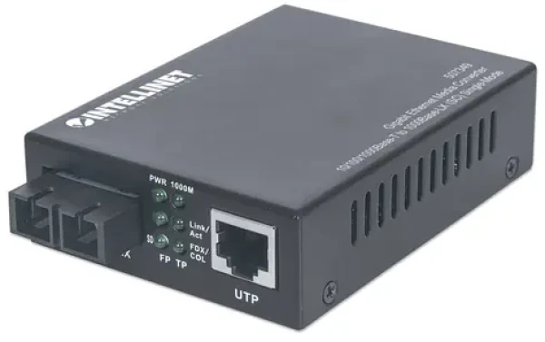 Intellinet Konvertor médií Gigabit Singlemode 20 km 1310 nm / Konvertor médií / RJ-45 - SC / 1000 Mbit/s (507349)