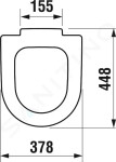 JIKA - Deep WC sedátko bez poklopu, Antibak, bílá H8932823000001