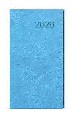 Týdenní diář 2026 Jakub Vivella kapesní světle modrá