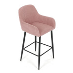 Barová židle, růžová, látka,AUB-V4009 PINK6