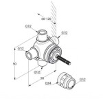 KLUDI - Montážní tělesa Těleso pro třícestný ventil pod omítku DN15 29757