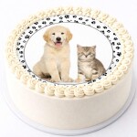 Obrázek Jedlý papír Ťapky, pes a kotě