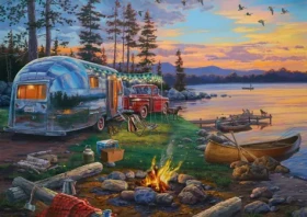 SCHMIDT Puzzle Kempování u jezera