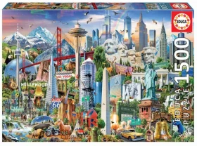 EDUCA Puzzle Divy Severní Ameriky