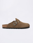 Birkenstock Boston Soft Footbed Suede Leather Dark Tea Tonal FB 38