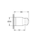 GROHE - Vitalio Universal Držák sprchy, chrom 27958001