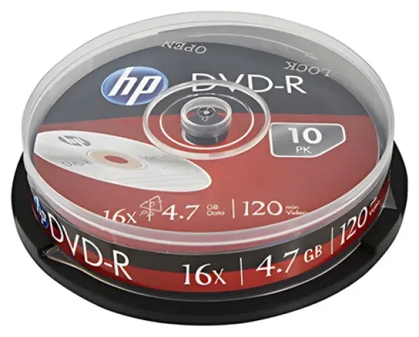 HP DVD+R / Optické médium / 4,7 GB / 16x / Cake box 10 ks (DRE00027-3)
