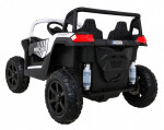 Mamido Dětské elektrické autíčko Buggy UTV Strong 24V nafukovací kola bílé