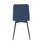 Jídelní židle, modrá, sametová látka, CT-281 BLUE4