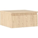 MEXEN/S - Rivel koupelnová skříňka pod umyvadlo 50 cm s deskou, 1 šuplík, reliéf , dub 91A20-05023-1-BFC81