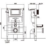 MEXEN - Fenix XS-F konstrukce pneumatická na WC 61800A