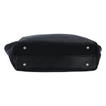 Prostorná dámská koženková kabelka Sirina, černá