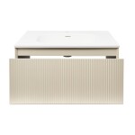 Koupelnová skříňka s umyvadlem Naturel Austen 80x35x52 cm beige mat Naturel Austen80BG AUSTEN80BG