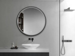 Zrcadlo se senzorem SAT Cool 80x80 cm černá SATZCO80CE SATZCO80CE