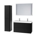 Mereo Siena, koupelnová skříňka s keramickým umyvadlem 101 cm, bílá lesk CN4122