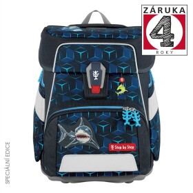 Školní aktovka Step by Step SPACE SHINE, Shark Dexter - 5 dílný set, AGR certifikát