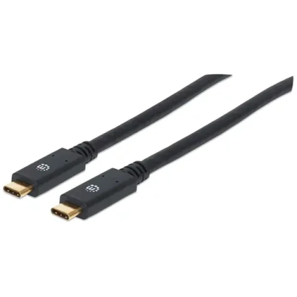 Manhattan USB-C/USB-C 2 m černý / Kabel / USB 3.2 Gen 1 / 5 Gbit/s (354905)