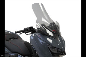 Yamaha X-Max125 18-22,X-Max300 17-22,X-Max400 18-20,Tricity300 20-25 Skútr plexi Powerbronze 640 mm - čiré