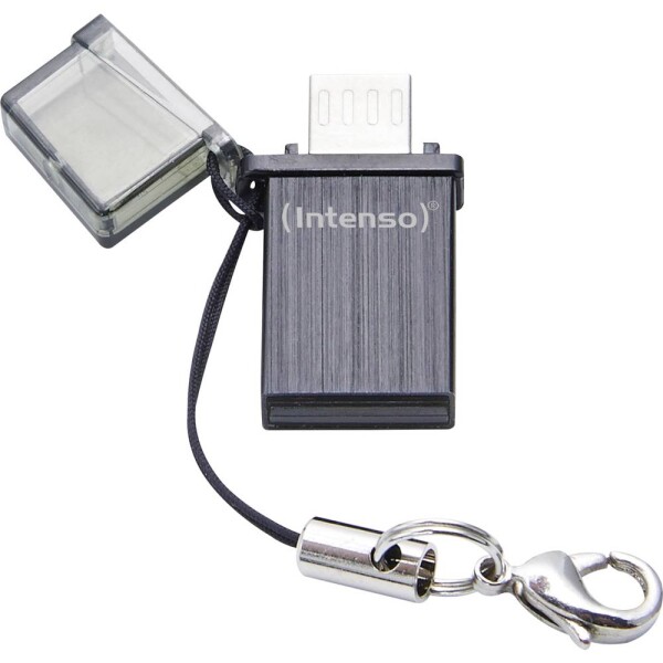 Hama Laeta Twin 32 GB šedá / Flash disk / USB 2.0 / microUSB / až 10 MBs (123925-H)