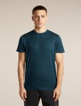 Pánské merino triko krátký rukáv ICEBREAKER Mens Merino 150 Tech Lite III SS Tee, Abyss velikost: M