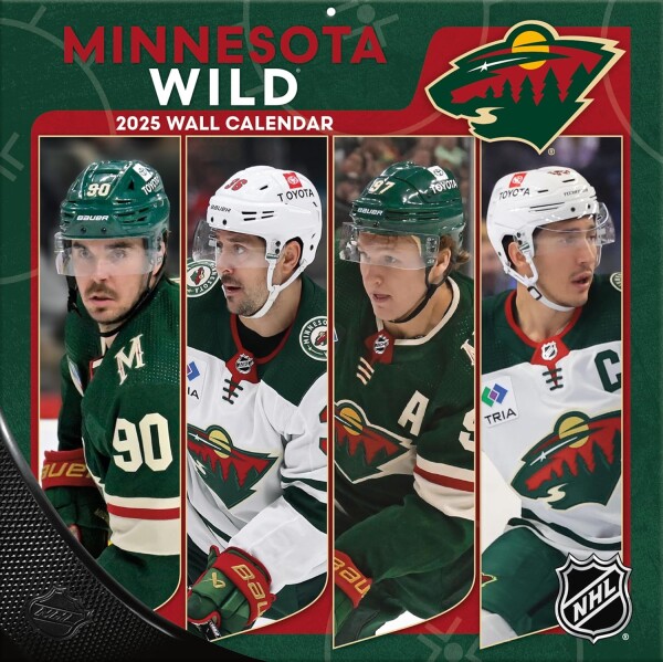 JF Turner Kalendář Minnesota Wild 2025 Wall Calendar