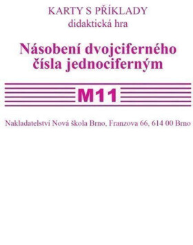 Sada kartiček M11 - násobení dvojciferného čísla jednociferným - Zdena Rosecká