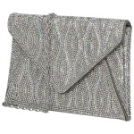 Luxusní dámské psaníčko Michelle Moon Elizara, stříbrné