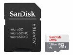 SanDisk Ultra microSDXC 128GB + adaptér / Class 10 / UHS-I / čtení: až 100MBs (SDSQUNR-128G-GN6TA)