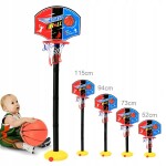 Basketbalový set Foxbuy BASKETBALOVÝ KOŠÍK 115CM NASTAVITELNÝ S MÍČEM