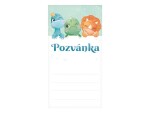 Pozvánka dinosaurus 10 ks 19 cm x 10 cm Pozvánka dinosaurus 10 ks 19 cm x 10 cm