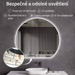 CERANO - Koupelnové LED zrcadlo Rondo - Ø 120 CER-NT2153-120