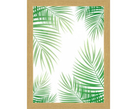 Rámovaný obraz Tropické listy, 18x24 cm