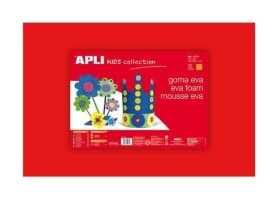 Pěnová guma APLI Eva sheets 400x600 mm - červená / 5ks