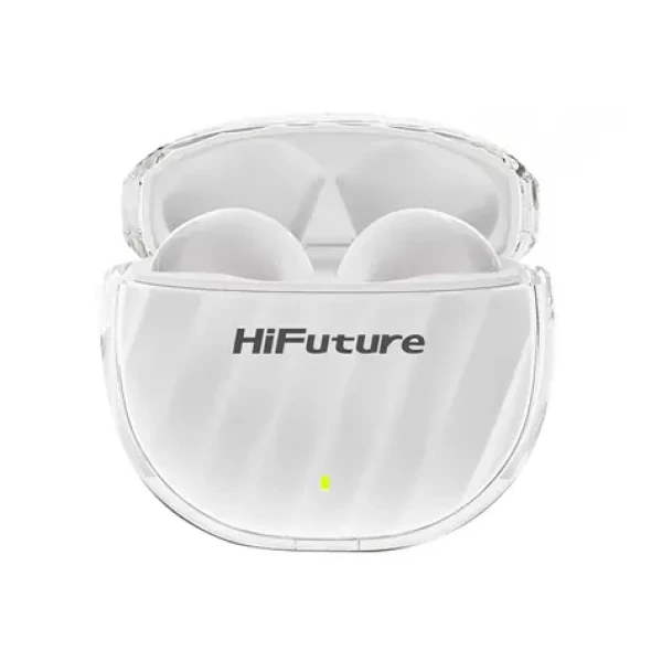 HiFuture FlyBuds 3 bílá / bezdrátová sluchátka / mikrofon / ENC / IPX5 / Bluetooth 5.3 (FlyBuds 3 (white))