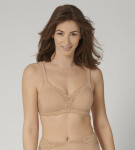 Dámská podprsenka Modern Lace+Cotton NEUTRAL BEIGE béžová 00EP TRIUMPH BROWN