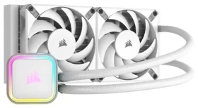 Corsair iCUE H100i RGB ELITE bílá / 2x 120mm / 28.9dB / 400-1850 RPM / 59.1CFM / Intel + AMD (CW-9060078-WW)