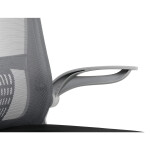 Dětská židle, výškově nastavitelná, šedá síťovina, KA-K2008 GREY