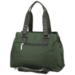 Stylová dámská nylonová kabelka do ruky Elke, tmavě zelená