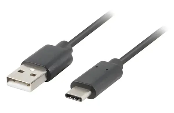 LANBERG CA-USBO-20CU-0010-BK černá / Datový kabel / USB-A (M) - USB-C (M) / 1 m / USB 2.0 (CA-USBO-20CU-0010-BK)